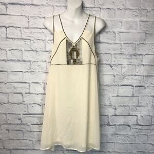 Beaded Cream Clothing Co Dress